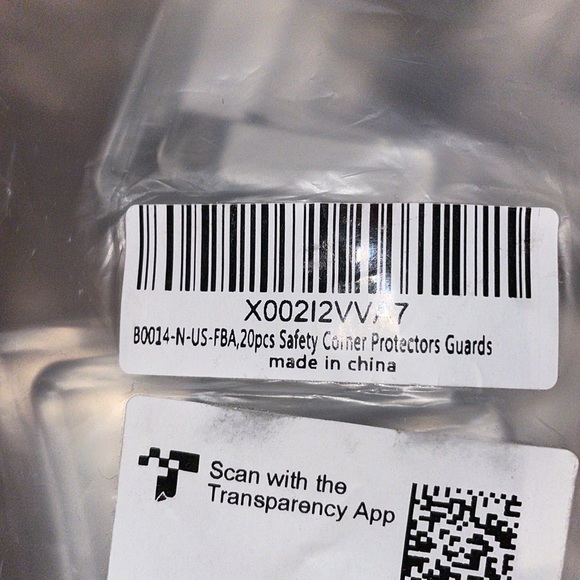 Clear rubber 90 degree plastic gell protection edge cover for children new - Picture 4 of 7